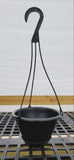 Black Hanging Baskets - Set of 6 - Made in the USA
